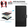 For Asus ROG Phone 8 / 8 Pro Honeycomb Embossing RFID Leather Phone Case(Black)