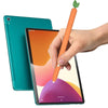 For Samsung Galaxy Tab S7 SM-870 / SM-T875 Fruit and Vegetable Shape Stylus Silicone Protective Case(Carrot)