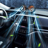 F621 Car Rotatable Turntable Silent Car Double Head Fan, Model: 12V Cigarette Lighter