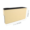2 PCS Car Multi-functional Principal And Deputy Driver Seat Console Leather Box (Beige)