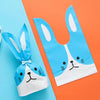 1bag Cartoon Rabbit Ears Gift Packaging Bags Candy Baking Snowflake Cookies Bags, Size: 13x23cm(Blue Dog)
