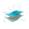 Outdoor Camping Foot-step Automatic Inflatable Cushion Portable TPU Inflatable Double Bed, Size: 195 x 119 x 16cm(Peacock Blue)