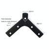 LH-FJ0039 Metal Furniture Support Legs, Height: 10cm(Gun Black)