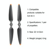 Original DJI Air 3 1pair Noise Reduction Propeller(Black)