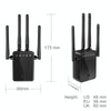M-95B 300M Repeater WiFi Booster Wireless Signal Expansion Amplifier(White - UK Plug)