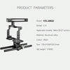 YELANGU C15 YLG0711A Video Camera Cage Stabilizer with Handle & Rail Rod for Nikon Z6 / Z7(Black)