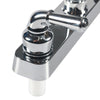 RV Camper Van Double Handle Kitchen 360 Degree Rotating Faucet(Silver)