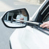 Portable Retractable Car Defogger Rearview Mirror Wiper(Black)
