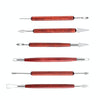 6 PCS/Set Double-head Radium Silk Knife Ceramic Clay Carving Tool