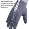 1 Pair Velvet and Thick Cycling Windproof and Cold Warm Gloves, Style: Male Version (Black)