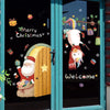 Christmas Window Decoration Poster Santa Claus Elk Snowflake Glass Wall Stickers, Style: SD-02 45x60cm