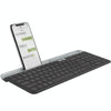 Logitech K580 Dual Modes Thin and Light Multi-device Wireless Keyboard with Phone Holder (Black)