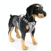 Reflective Dog Harness Vest with Dual Lead, Grey, Medium