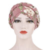 Women Printed Brushed Milk Silk Turban Hat Short Pullover Hat, Size:One Size(Red Green)