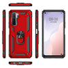 For Huawei P40 Lite 5G Shockproof TPU + PC Protective Case with 360 Degree Rotating Holder(Silver)