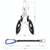 Lure Fishing Pliers Hook Picker Lure Pliers + Anti-lost Rope(Black)