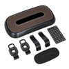 Car Sun Visor Hanging Sunroof Seat Back Tissue Box, Color: Leather Beige
