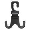 Car Electrical Bike Dual Hooks Stroller Portable Multi-Purpose Pole Hangers(Black)