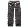 Mens Athletic Overalls Multi-Pocket Casual Pants, Size: 31(Gray)