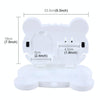Cartoon Style Foldable Back Car Seat Drink Holder Back Seat Food Tray Storage Organizer Table(White)