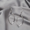 Twisted Rhombus Earrings Personality Exaggerated Earrings(Silver)