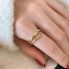 S925 Sterling Silver Cool Style Ladies Combination Ring, Specification:J623