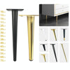 LH-ZT-0001 Cone Round Tube Furniture Support Legs, Style: Straight Cone Height 10cm(Matte Black)