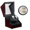 Ebony Lacquer Single-Head 2-Position Watch Box Rotating Winding Watch Shaker Motor Box,US Plug(W113RT)