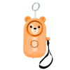 130dB Personal Alarm Keychain with LED Light - Orange