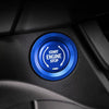 Car Engine Start Key Push Button Ring Trim Metal Sticker Decoration for Cadillac CT5 CT4 XT4 XT6 / Chevrolet Silverado (Blue)