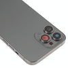 iPhone 13 Pro Max Black Battery Back Cover with Keys & Wireless Charging