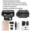 Cwatcun D115 Shoulder Crossbody Waterproof Leather Film DSLR Camera Bag, Color: Black Large