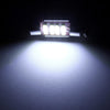 2 PCS 2W 100 LM 6000K 31MM 4 SMD-7020 LEDs Bicuspid Port Decoding Car Dome Lamp LED Reading Light, DC 12V(White Light)