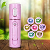 Facial Steamer Nano Steamer Handy  Face Moisture Sprayer Rechargeable Mini USB Charging Automatic Alcohol Sprayer(white)