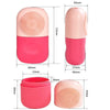 Beauty Capsule Tool Facial Massage Cleansing Silicone Compress Ice Compartment Mold(Pink Rose Red)