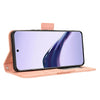 For Realme 13+ 5G Global Skin Feel Calf Texture Card Slots Leather Phone Case(Pink)