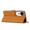 For vivo V40 / V40 Pro / T3 Ultra Stitching Calf Texture Buckle Leather Phone Case(Yellow)