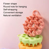Silicone Hair Wash Brush Home Scalp Cleaning Shampoo Comb(Purple)