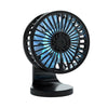 F210 Dual-Engine Car Air Outlet Base Dual-Purpose USB Fan(Black)