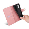 For Samsung Galaxy S25+ 5G Rivet Buckle 9 Cards Three Fold Leather Phone Case(Rose Gold)