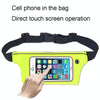Contact Screen Sports Cell Phone Waist Pack Outdoor Leisure Gear Bag(Rose Red)