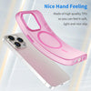 For iPhone 14 Pro Max MagSafe Frosted Translucent TPU + PC Full Coverage Phone Case(Pink)