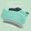 Pet Self-Cleaning Slicker Brush, Blue - Cat & Dog