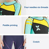 DIVE & SAIL WS-18818 Children Diving Suit One-piece Warm Snorkeling Surfing Anti-jellyfish Swimsuit, Size:S(Black Pink Sleeve)