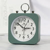 Lazy Silent Small Alarm Clock Office Home Desktop Clock(Green)