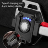 E-SMARTER W5131 Mini Keychain Strong Light Portable Flashlight, Specification: Tarnish+Tripod