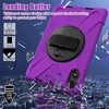 For Xiaomi Redmi Pad Pro 12.1 Rotatable Holder Silicone Hybrid PC Tablet Case with Shoulder Strap(Purple)