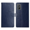 For Asus Zenfone 8 Y Stitching Horizontal Flip Leather Phone Case(Blue)