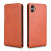 For Samsung Galaxy A05 4G Magnetic Vertical Flip Leather Phone Case(Brown)