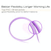 3m 3A Woven Style Metal Head 8 Pin to USB Data / Charger Cable(Purple)